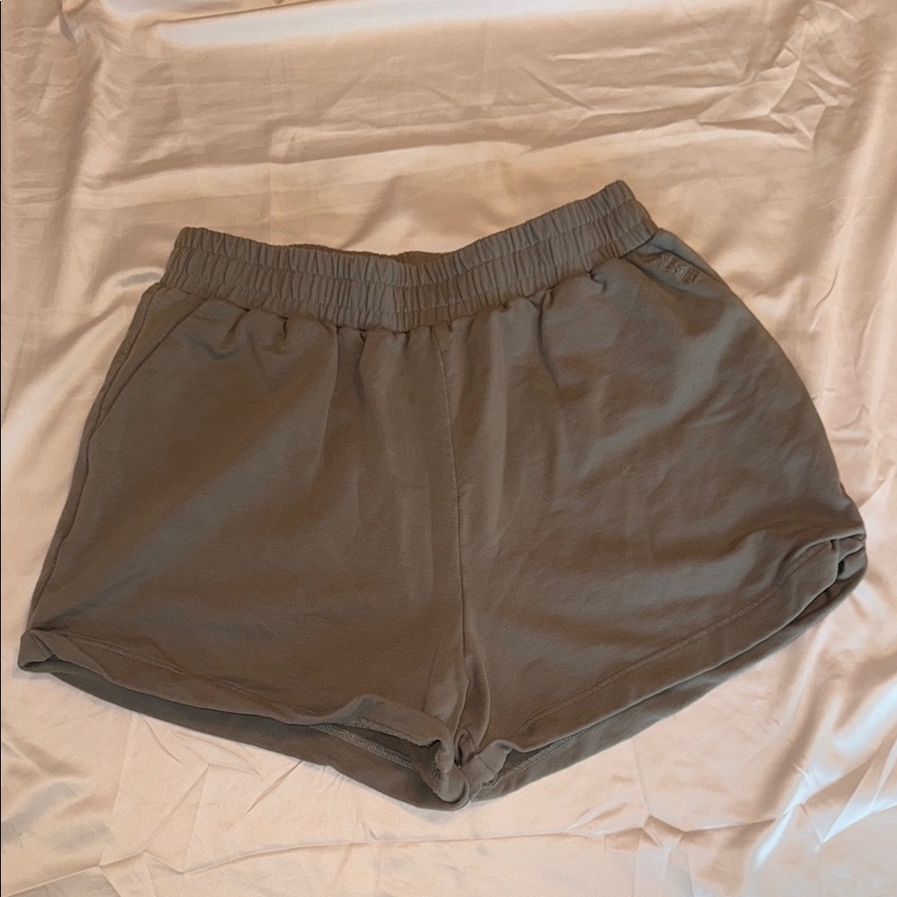 Meshki Basics Sage Green Shorts
